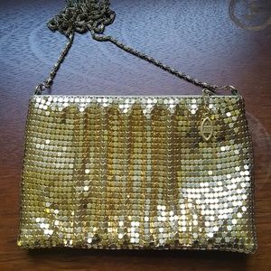 Y&S gold mesh metal handbag